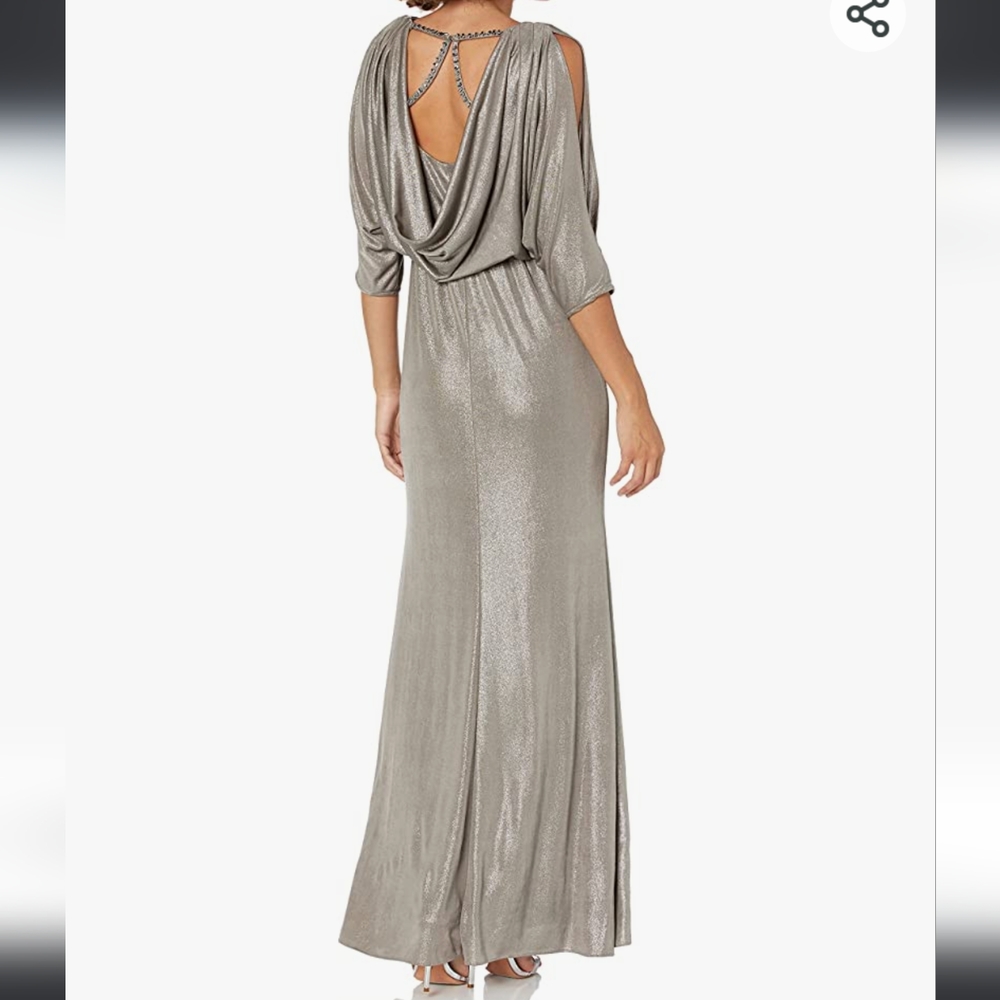 Adrianna Papell Foiled Jersey Dress